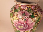 Vintage Chinese Famille Rose Porcelain Vase  17  Tall  Perfect Condition