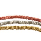 A Strand Of Fancy - Daisy Spacers    Gold Finish  Shiny Silver  Oxidized Silver 