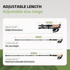 100  Carbon Fiber Trekking Pole Collapsible W  Cork Eva Foam Grips Locks Hiking