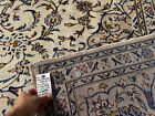 Antique Oriental Rug Ivory 8x11 Handwoven Vintage Old Handmade Neutral 8x12 9x12