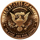 1 Oz Copper Round - Ronald Reagan