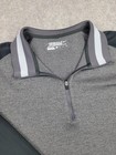 Team Canada Shirt Mens Xl Gray Black Nike Golf Dri Fit Pullover Hockey Nhl