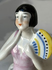 Beauty Antique Porcelain Pin Cushion Half Doll 2  Rare Vintage Collectible Gifts
