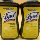 Lysol Concentrate Disinfectant Original Scent 12 Fl Oz Makes 9 Gallons 2 Pk New