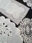 Antique Linens - Lot   10   Seven Assorted Doilies etc