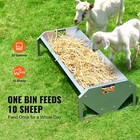 Livestock Feeding Trough 22 Gallon Capacity 45  Goat Feeder For 10 Sheep