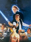 Original George Lucas Star Wars Film Poster  14   x36        return Of The Jedi    1983