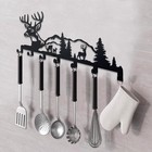 Key Holder For Wall Decorative Metal Organizer Mount Hanging Rack With 7 Hooks  