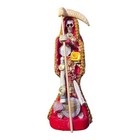 Santa Muerte Vestida Rojo Curada 15cm   Red Robe Holy Death 6in Fixed