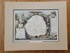 1852 Levasseur Map Dept De L indre France-chinon Wine Region Hand Colored Print