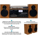 Bluetooth Record Player Turntable With Stereo Speaker Cd vinyl To Mp3 Converter