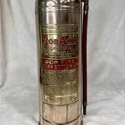 Antique Fire Extinguisher Sodacid Fyr-fyter 2 1 4 Gal  Polished Brass 2 Ft 