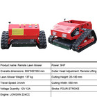 Remote Controlled Track Lawn Mower With Gasoline Engine Graden Cutting Grass Usa