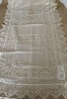 Antique Punto En Aria Lace Runner Museum Deaccession