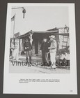 Clint Walker And Roger Moore Bare Chested On 1960 Movie Set Vintage Photo