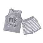 Toddler Kids Boys Sleeveless T-shirt Vest Tops Shorts Pants Outfits Clothes Sets