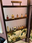 Vintage Sew Tidy Sewing Cabinet Thread Spool Organizer Wood Plastic Pockets Euc