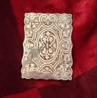Antique Victorian Harrison   Tatton Sterling Silver Card Case Birmingham 1874