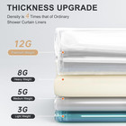 Heavy Duty Shower Curtain Liner 12 Gauge  72 X 78 Inches Clear