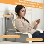 Vekkia Reading Pillow With Arms   Back Support     Bed Chair For Sitting Up 