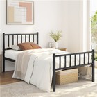 Twin full queen Metal Bed Frame Bed Platform With Headboard For Home Bedroom