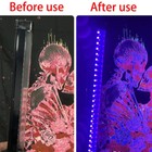 Uv Black Light Bar Fixtures Ultraviolet Lamp Strip Us Plug Dj Party Club 2pcs