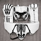 Boxing Kit Set Gloves Headgear Groin Guard Sparring Mma Training Gear