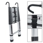 14 5 Ft Telescoping Ladder Tall Ladder Folding Retractable Ladder W  2 Hooks