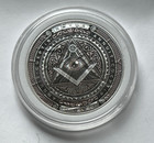 Freemasons American Silver Eagle 1oz   999 Silver Dollar Coin Limited Ed  Masons