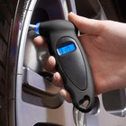 Ford Logo Black Digital Tire Pressure Gauge With Led-backlit Lcd Display