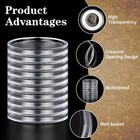 10pcs Clear Coin Capsules Silver Dollar Coin Holder Coin Holders For Collectors 