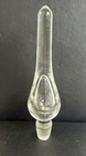 Bischoff Tear Drop Stopper Hand Blown Glass Vintage 6 5  Tall Euc