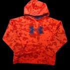 Under Armour Boys Xl Orange Camouflage Pullover Hoodie Techwear Athleisure 