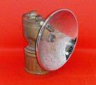Antique Justrite Brass Mining Carbide Miners Head Lamp Usa Pat No 115123 Vintage