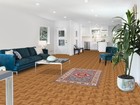 Blue Super Kazak Foyer Rug 3x5 Wool Hand-knotted Geometric Oriental Carpet