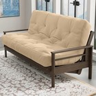 Home   10  Full Size Futon Sofa Bed Foam Mattress -  Made  Beige  No Frame