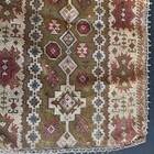 Antique Hand Woven Small Rectangular Rug With Detailed Design