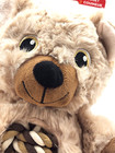 Kong Teddy Knots Bear Medium Tan Squeaky Plush Easy Grab   Shake Dog Toy 10 