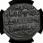 Byzantine  Anonymous Christ Follis  975-1035 Ad  Class A2 a3  Ngc Xf