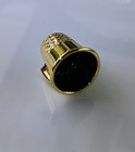 Indianapolis Racetrack Gold Colored Metal Thimble Indy 500 Indiana In Souvenir 