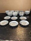 Vintage Lot  14  Aluminum Tart Tartlet Pans Candy Molds Jello Chocolate