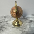 Vintage Old World 6    Globe With Vintage Map Design In Spanish Weighted Base 