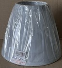 Baby Blue Satin Lamp Shade Clip On Hardback 3 In X 6 In X 5 In Chandelier Bulb