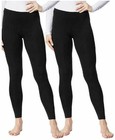 32 Degrees Heat Women s 2 Pack Thermal Base Layer Pants Black