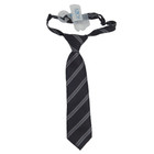 The Childrens Place Necktie Baby toddler Boy Sz 6-9-12-18 Months Black gray Tie