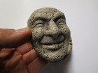 Brown Vtg 90s Nos Creepy Face Mortar Pestle Set Head Pottery Freaky Oddity