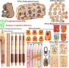 Cute Capybara Pencil Case Gift Set  Includes Case capybara Ball-point    