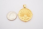 Jane Win Gold Plated Sterling Silver 925 Et Surgo Strong Pendant
