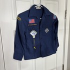 Lot Of 4 Vintage Boy Scout Uniform Button Up Shirts With Patches  1980-90s 