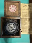 Vintage Dirigo Seattle Wash Gimbal Compass Complete Wood Box   Insert Page Wwii
